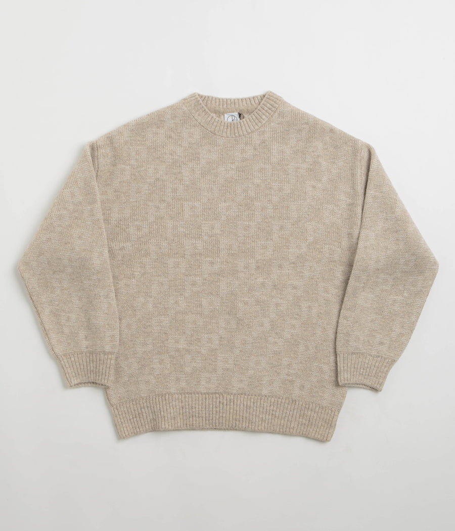 Polar P Pattern George Sweatshirt in Sand