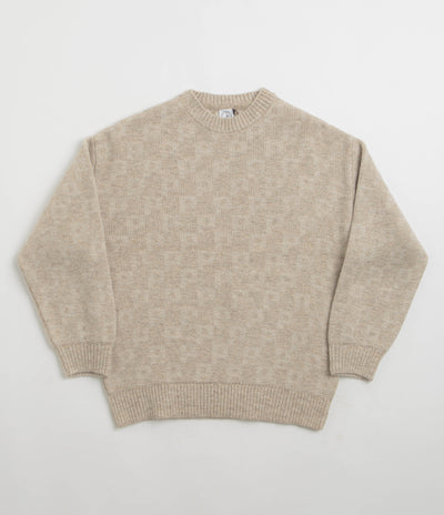Polar P Pattern George Sweatshirt in Sand