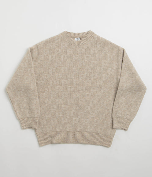 Polar P Pattern George Sweatshirt - Sand