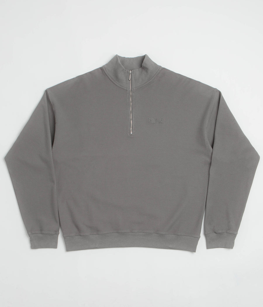Polar Pique Half Zip Shirt - Grey