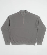 Polar Pique Half Zip Shirt in Grey