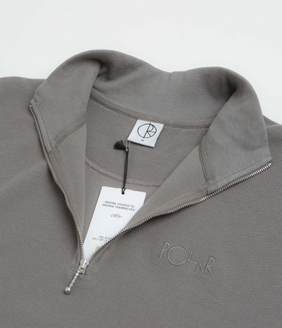 Polar Pique Half Zip Shirt - Grey