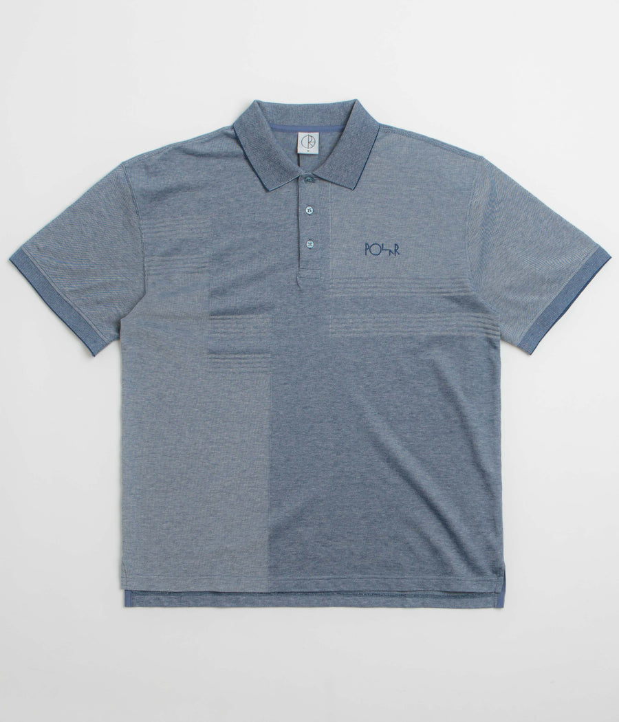 Polar Pique Surf Polo Shirt in Heather Blue