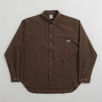 Polar Poplin Ben Shirt in Brown thumbnail