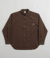 Polar Poplin Ben Shirt in Brown