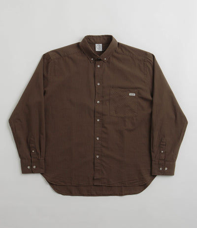 Polar Poplin Ben Shirt in Brown