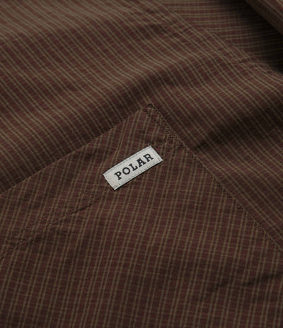 Polar Poplin Ben Shirt in Brown