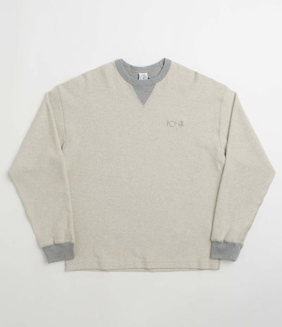 Polar Reversed Crewneck Sweatshirt in Heather Grey