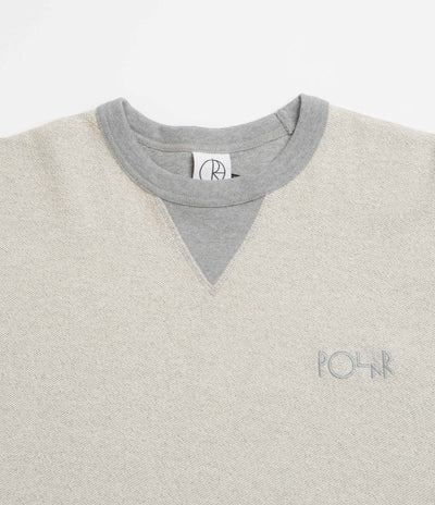 Polar Reversed Crewneck Sweatshirt in Heather Grey