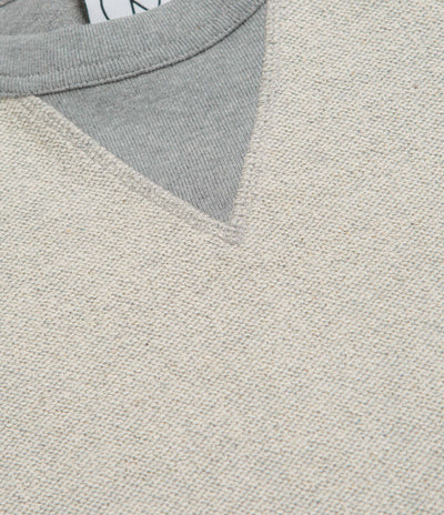 Polar Reversed Crewneck Sweatshirt in Heather Grey