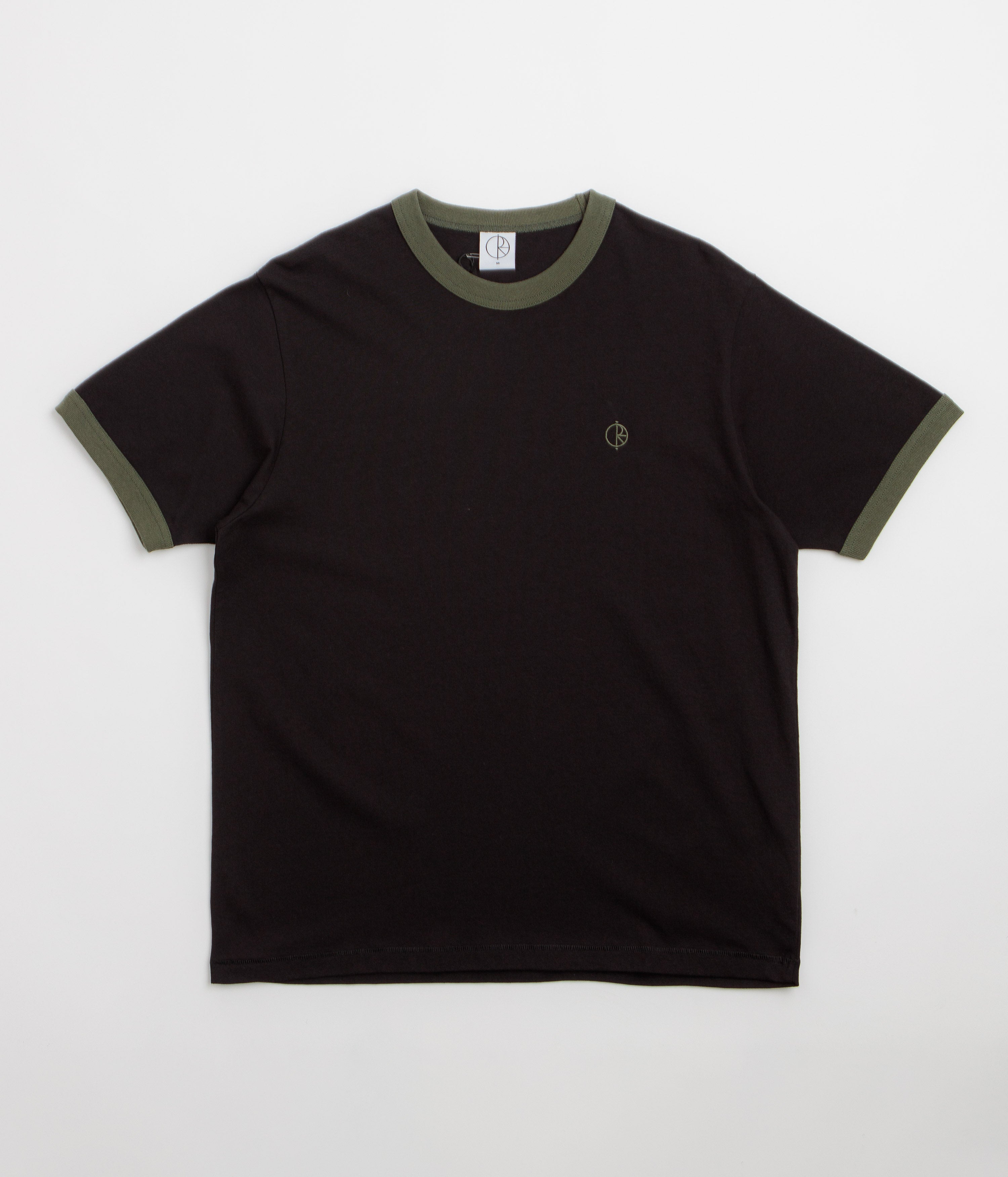 Polar Ringer T-Shirt - Black / Uniform Green