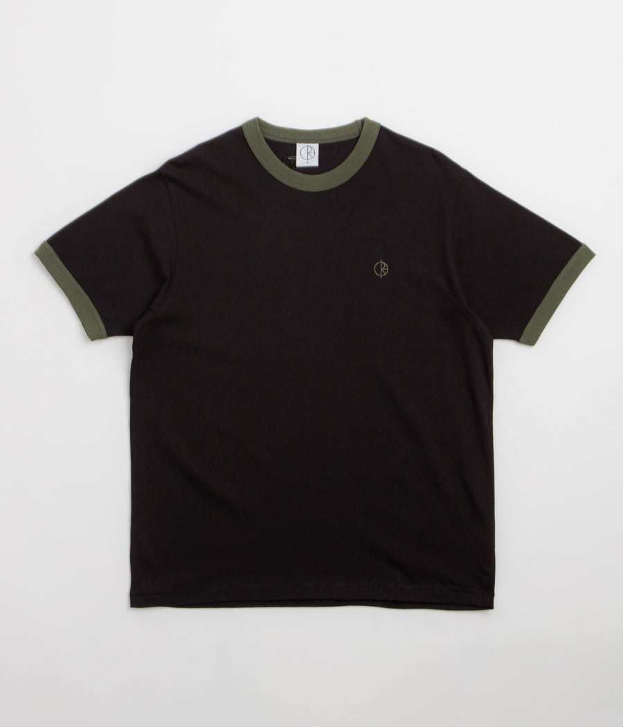 Polar Ringer T-Shirt - Black / Uniform Green