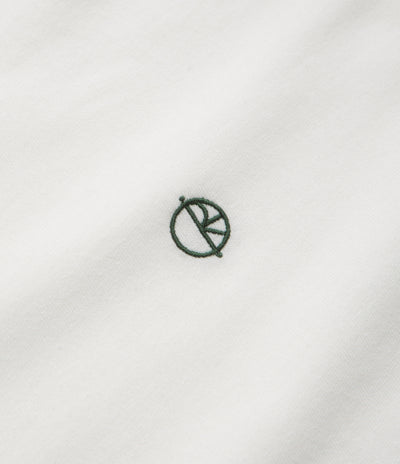 Polar Ringer T-Shirt in Cloud White and Dark Green