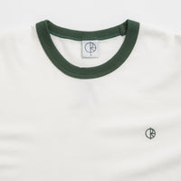 Polar Ringer T-Shirt in Cloud White and Dark Green thumbnail