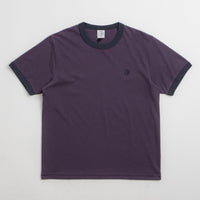 Polar Ringer T-Shirt in Dark Violet and Navy thumbnail