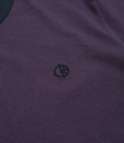 Polar Ringer T-Shirt in Dark Violet and Navy