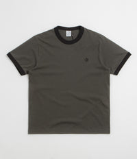 Polar Ringer T-Shirt in Dirty Black and Black