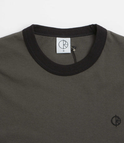 Polar Ringer T-Shirt in Dirty Black and Black