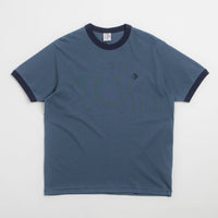 Polar Ringer T-Shirt - Grey Blue / Dark Blue thumbnail