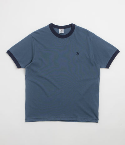 Polar Ringer T-Shirt - Grey Blue / Dark Blue