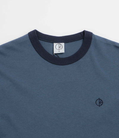 Polar Ringer T-Shirt - Grey Blue / Dark Blue