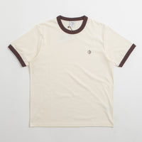 Polar Ringer T-Shirt in Ivory and Chocolate thumbnail