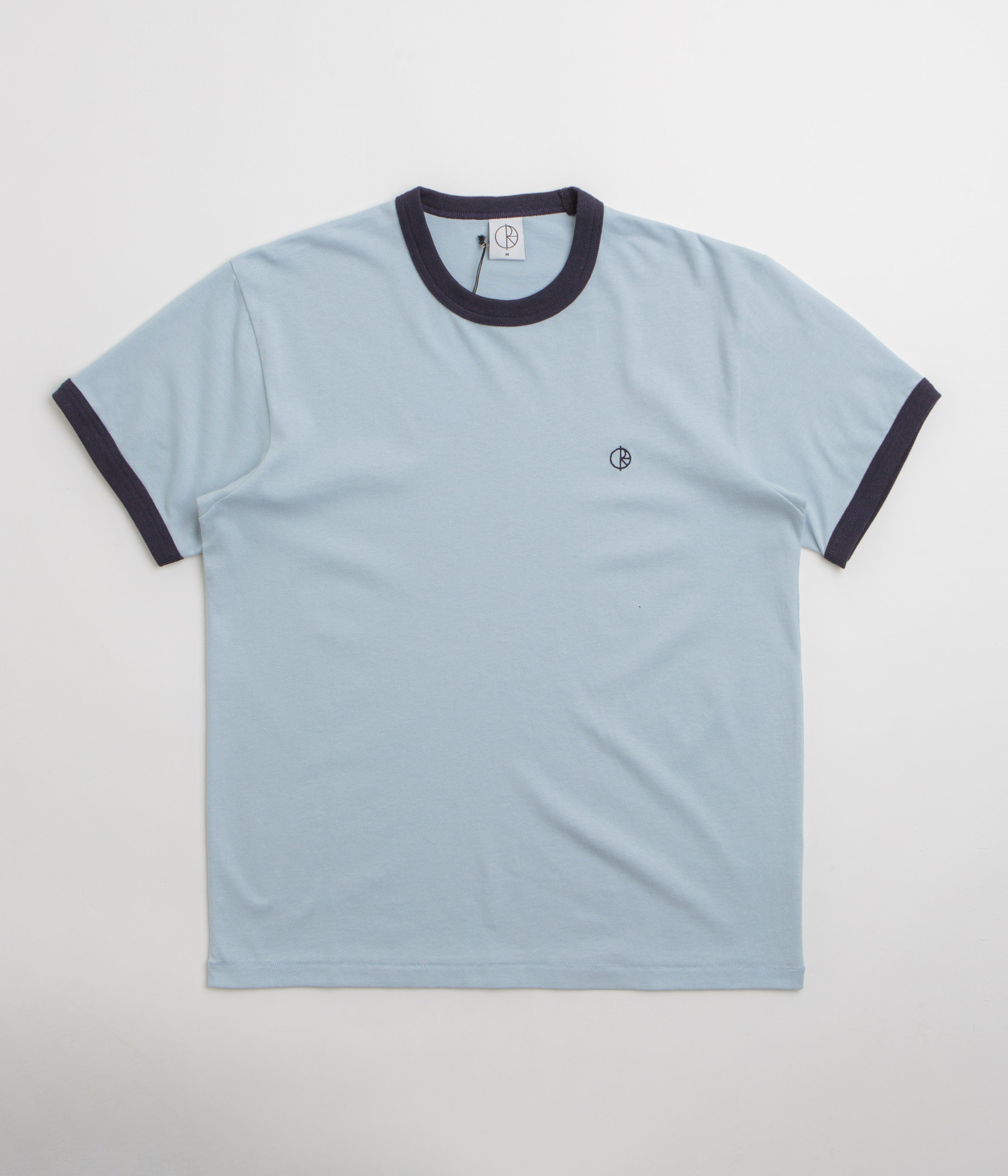 Polar Ringer T-Shirt in Light Blue and Navy