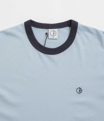 Polar Ringer T-Shirt in Light Blue and Navy