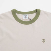 Polar Ringer T-Shirt - Pale Taupe / Army Green thumbnail