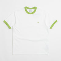 Polar Ringer T-Shirt - White / Peridot thumbnail