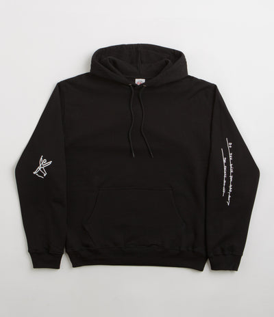 Polar Sad at Time Dave Hoodie in Black