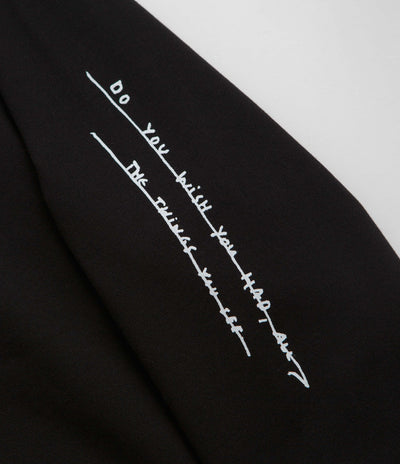 Polar Sad at Time Dave Hoodie in Black