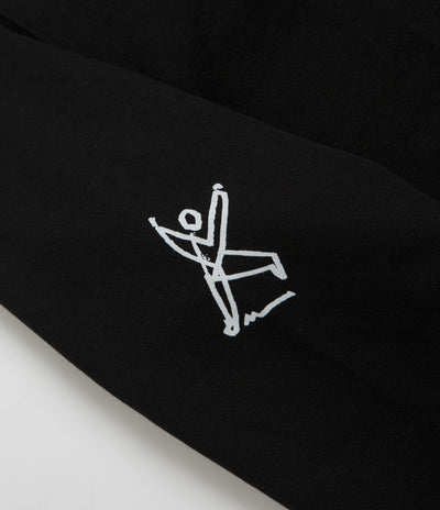 Polar Sad at Time Dave Hoodie in Black