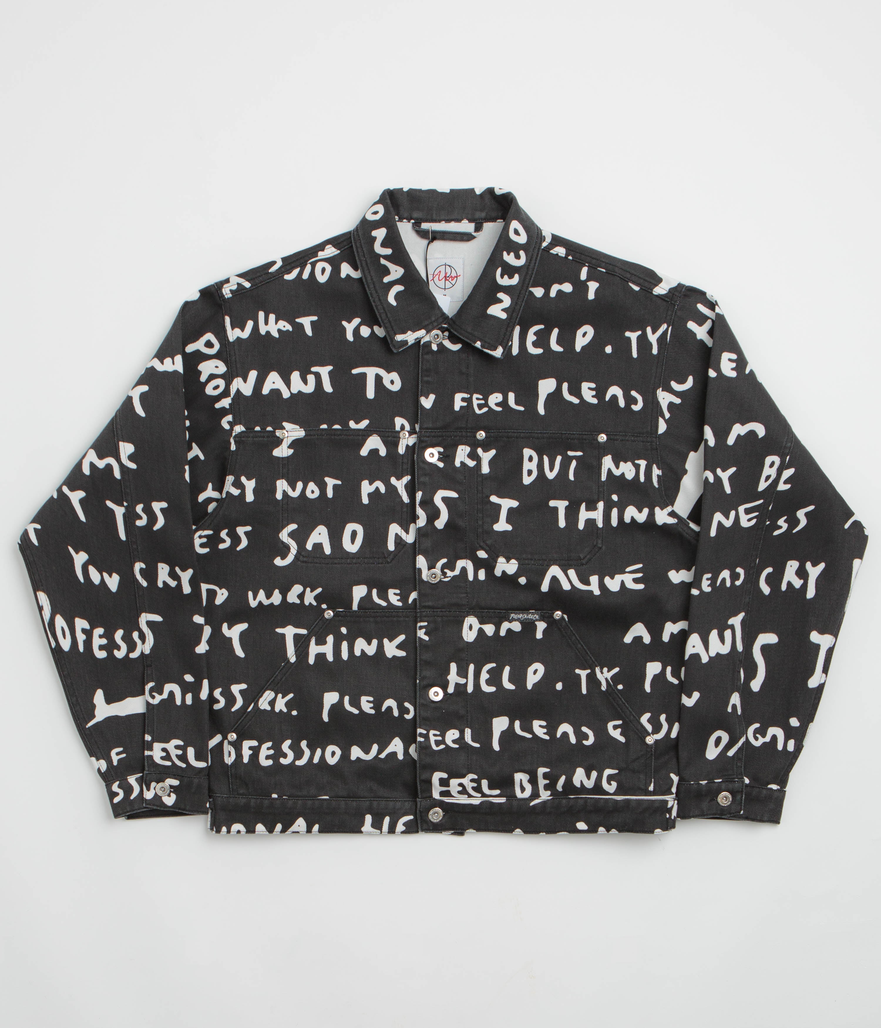 Polar Sad Notes Patrik Jacket in Black and White