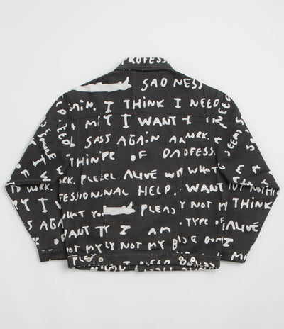 Polar Sad Notes Patrik Jacket in Black and White