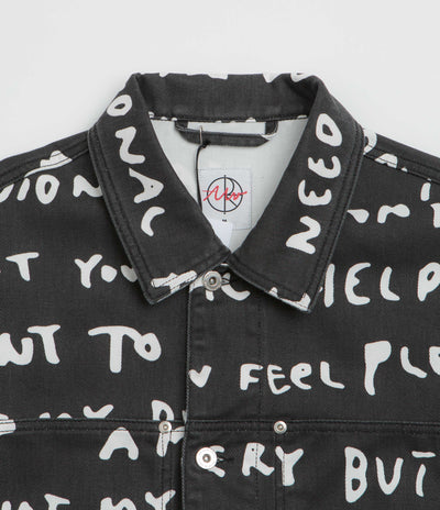 Polar Sad Notes Patrik Jacket in Black and White