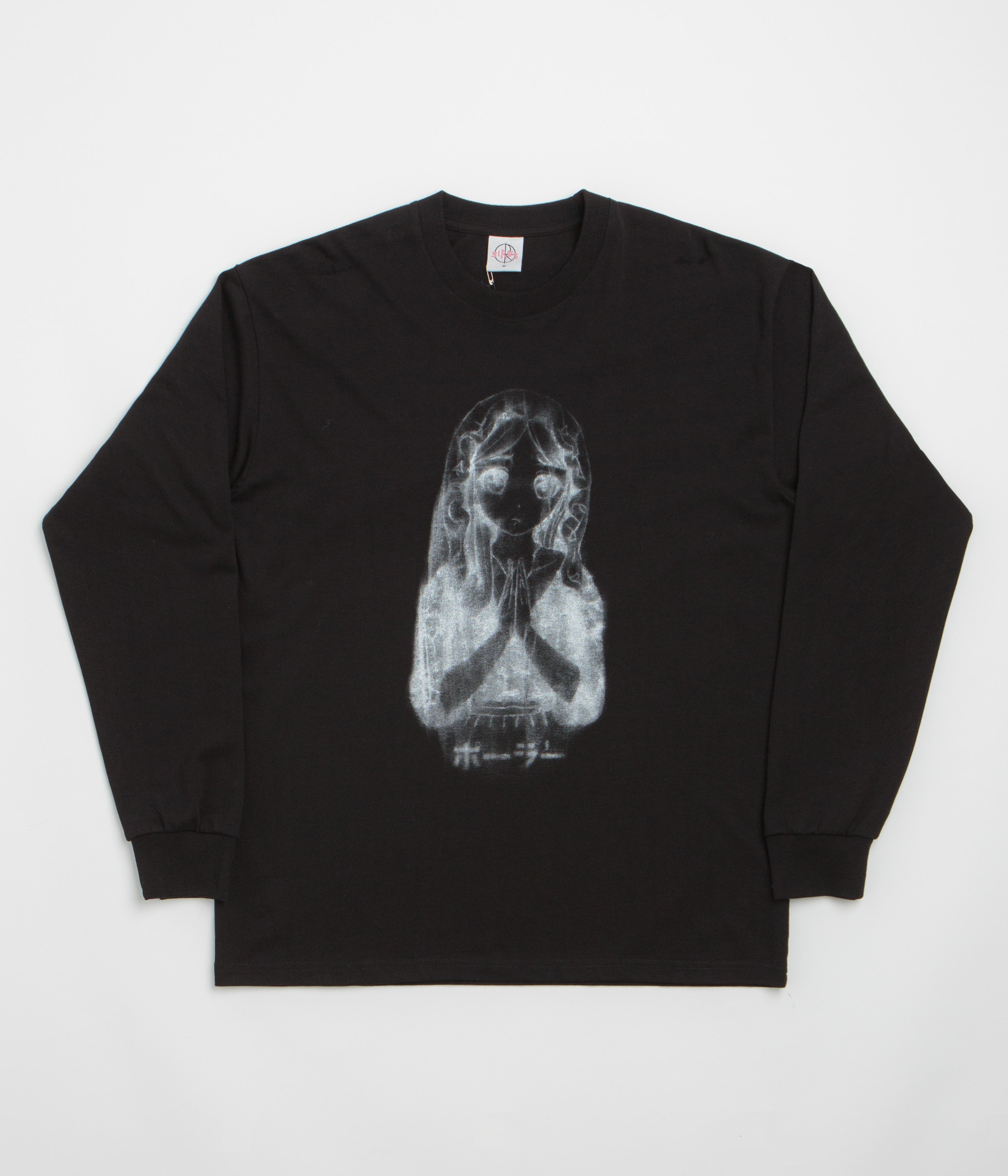 Polar Saint Kawaii Long Sleeve T-Shirt in Black