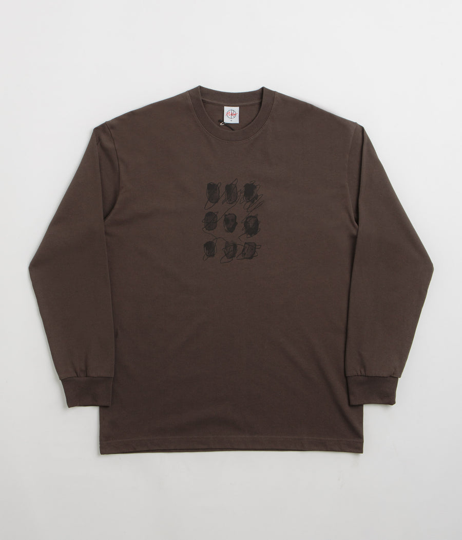 Polar Sequence Long Sleeve T-Shirt in Brown
