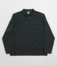 Polar Serge Long Sleeve Polo Shirt in Black