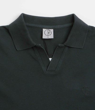 Polar Serge Long Sleeve Polo Shirt in Black