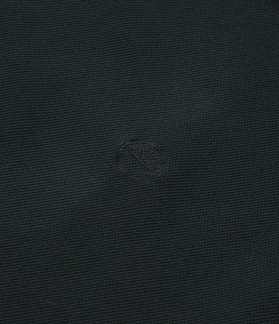 Polar Serge Long Sleeve Polo Shirt in Black