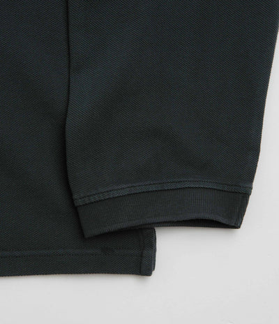 Polar Serge Long Sleeve Polo Shirt in Black