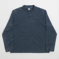 Polar Serge Long Sleeve Polo Shirt in Blue thumbnail