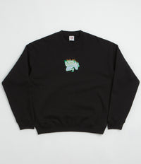Polar Shy Bow Dave Crewneck Sweatshirt in Black