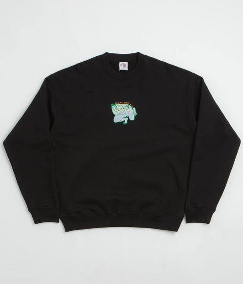 Polar Shy Bow Dave Crewneck Sweatshirt - Black