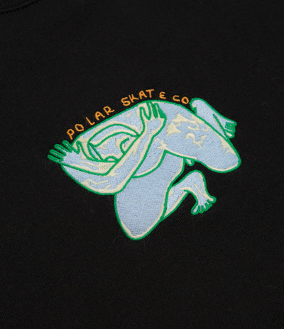 Polar Shy Bow Dave Crewneck Sweatshirt - Black