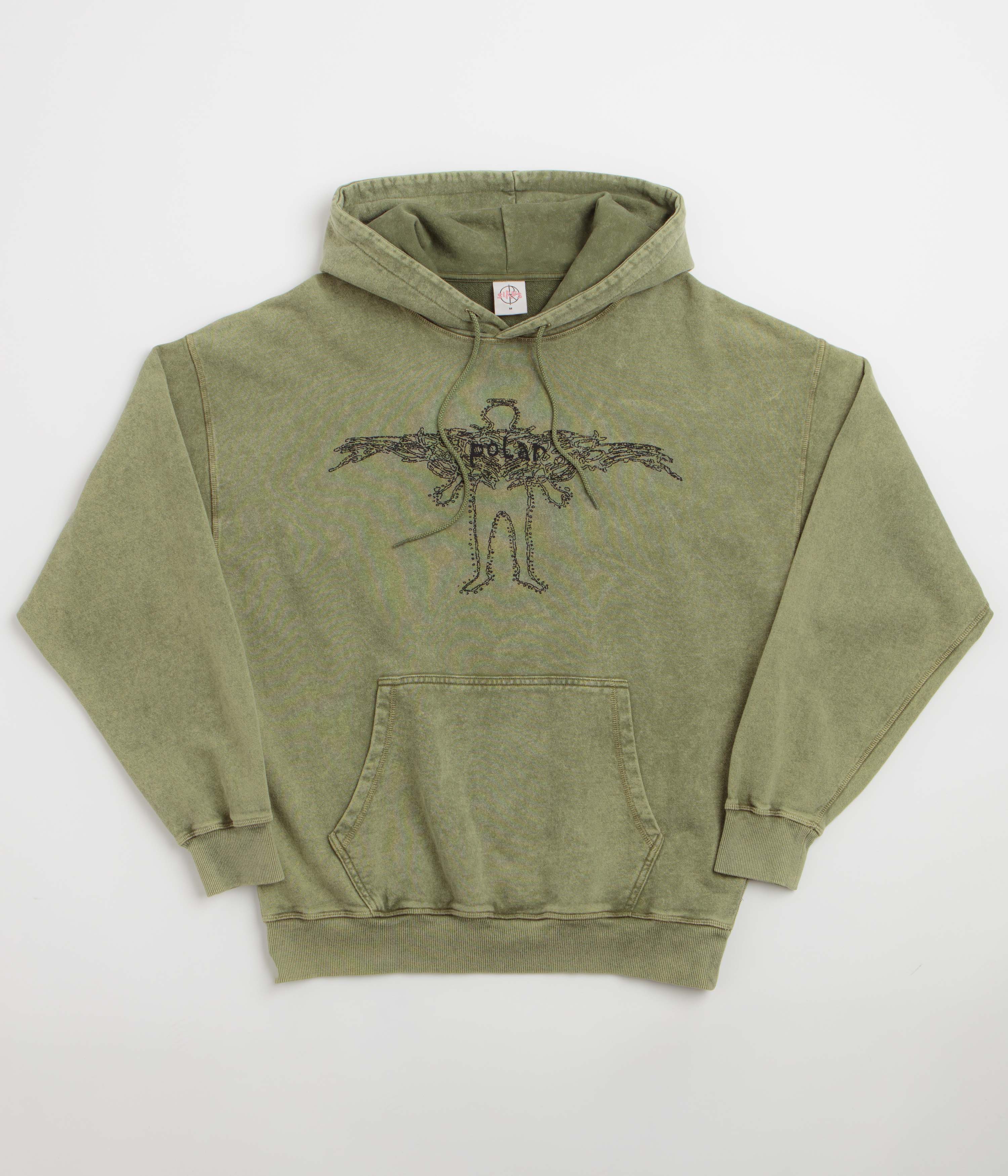 Polar Soul Acid Frank Hoodie - Army Green