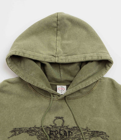 Polar Soul Acid Frank Hoodie - Army Green