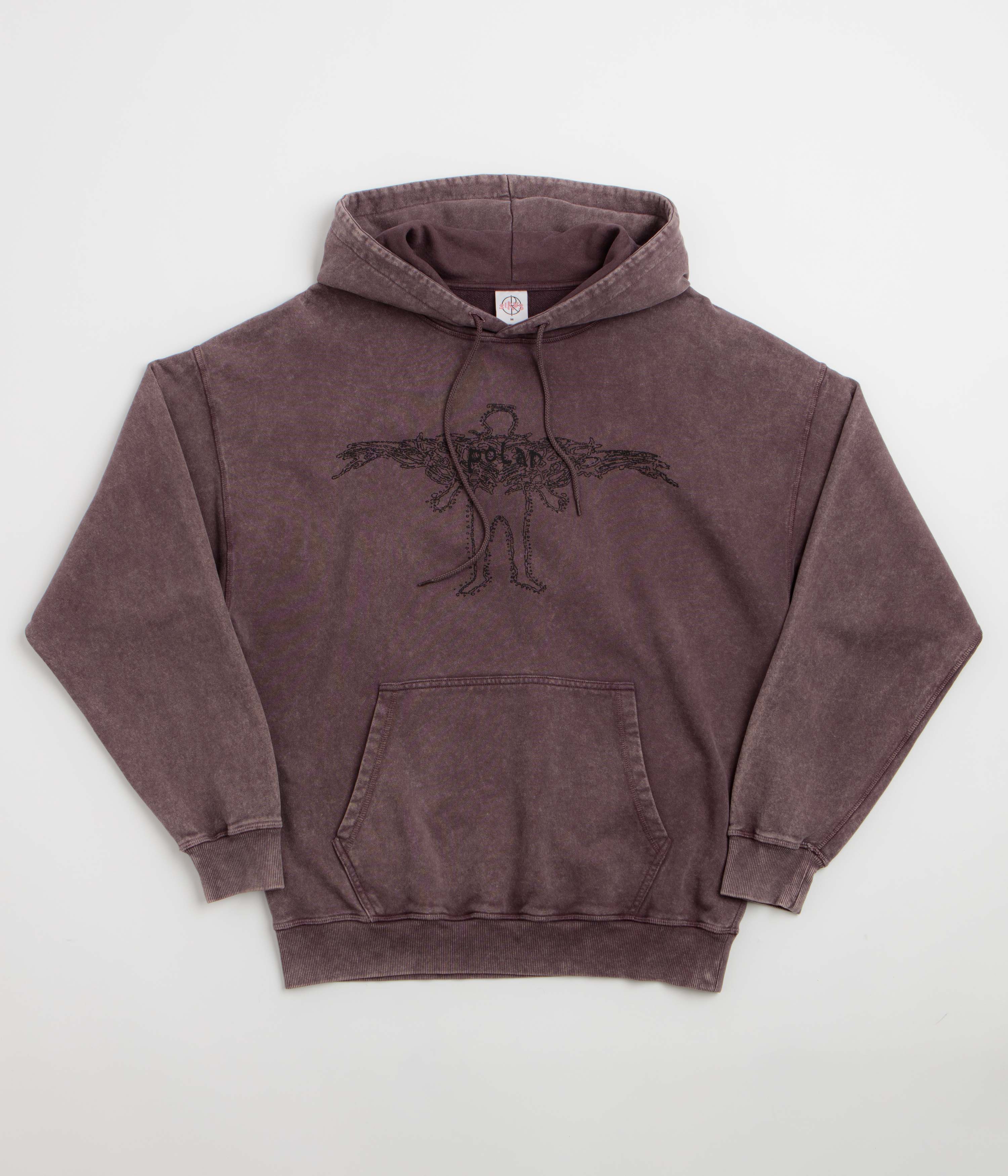 Polar Soul Acid Frank Hoodie - Bordeaux