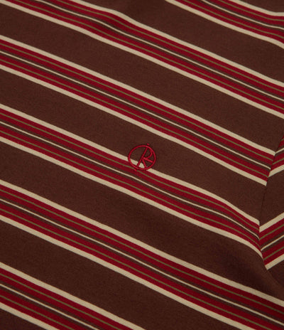 Polar Steve Long Sleeve T-Shirt - Brown / Red